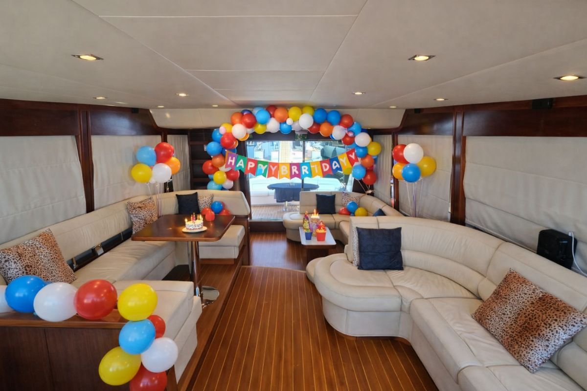 55 ft Integrity Yacht Birthday Dubai Upper Deck