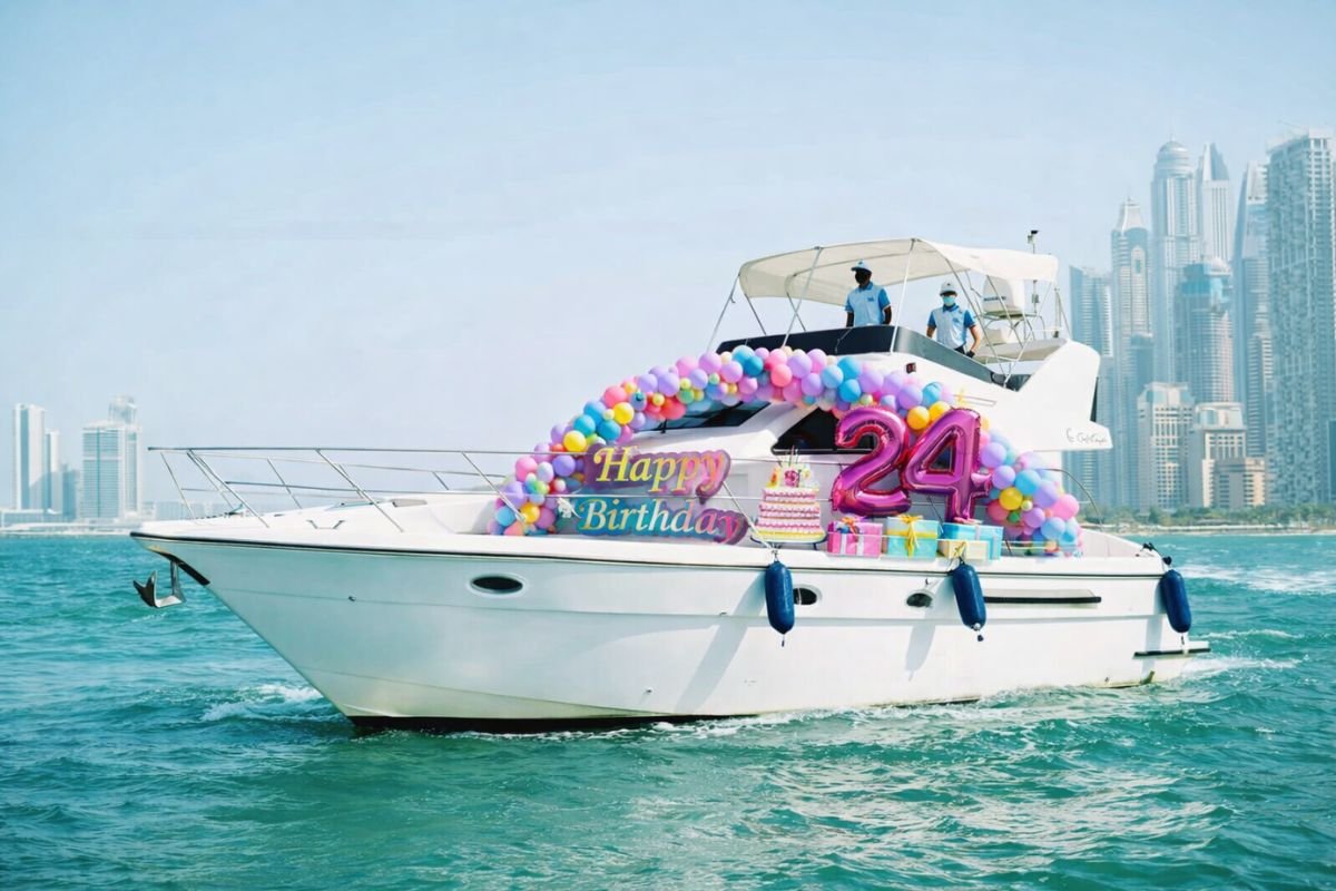 Golf Craft 48ft Birthday Yacht Dubai View