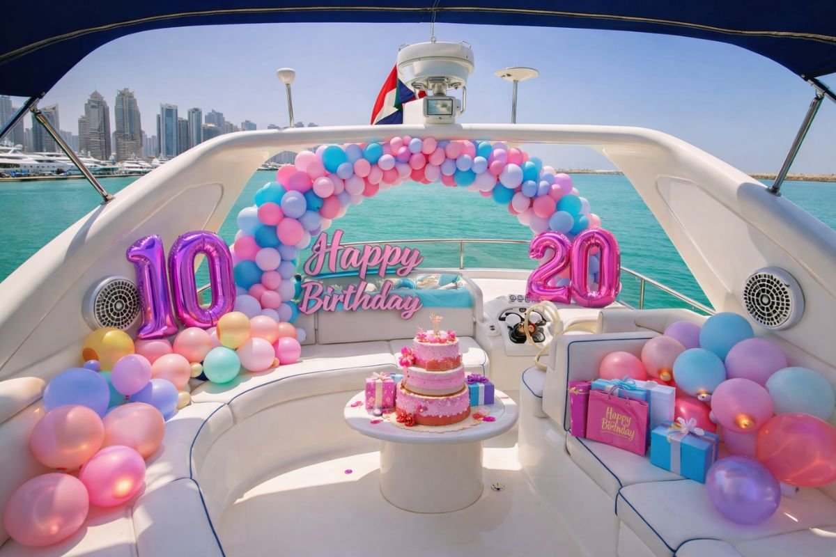 Majesty 55ft Birthday Yacht Dubai Interior