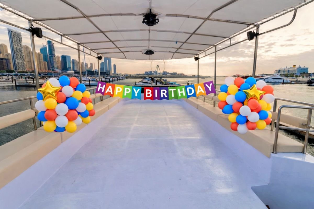 120 ft Lafet Yacht Luxury Birthday Dubai Party