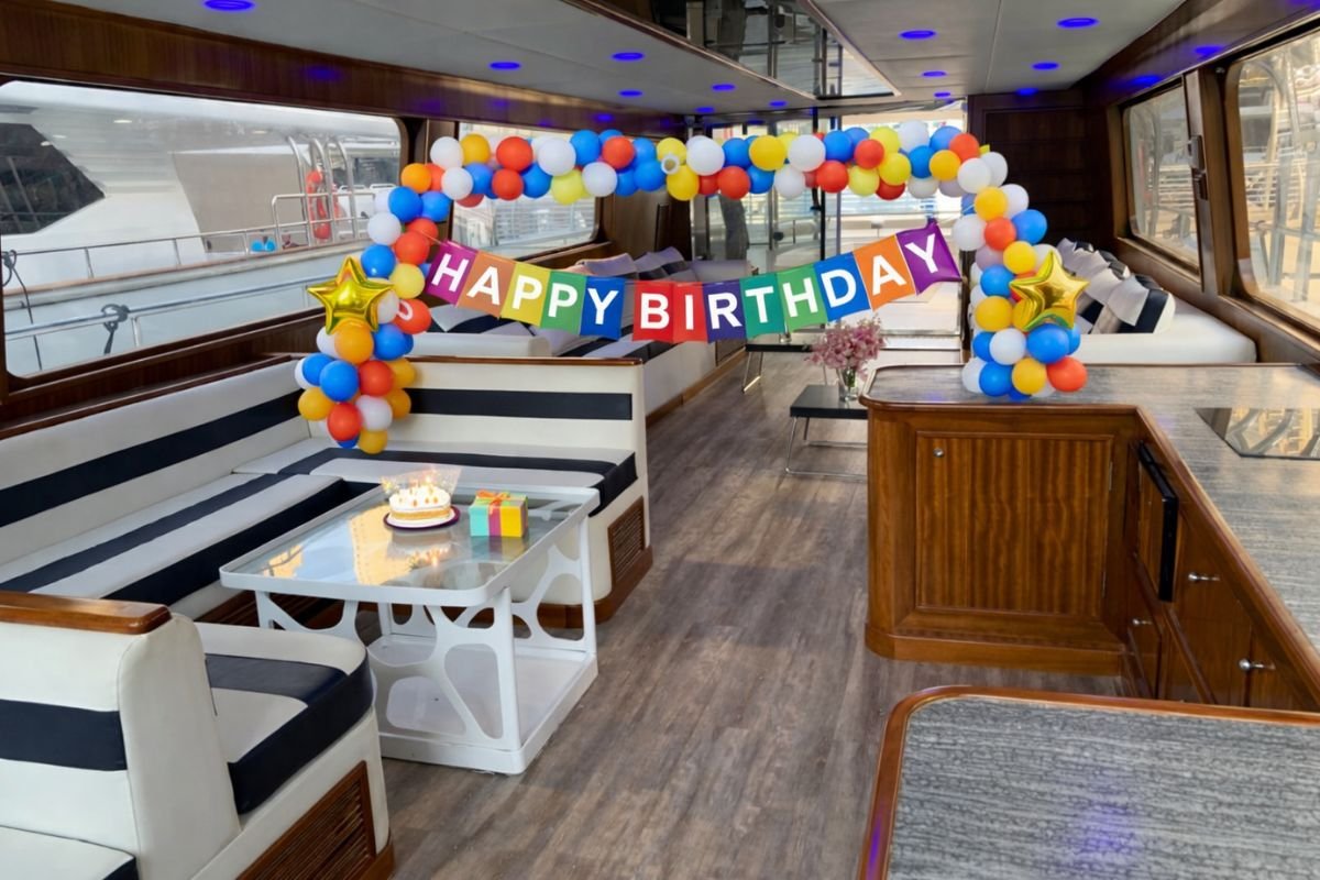 Venus Yacht Birthday Dubai Marina Interior
