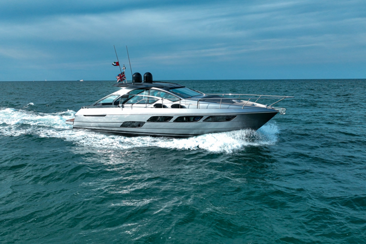 Pershing 5X Shark Yacht Grey Dubai
