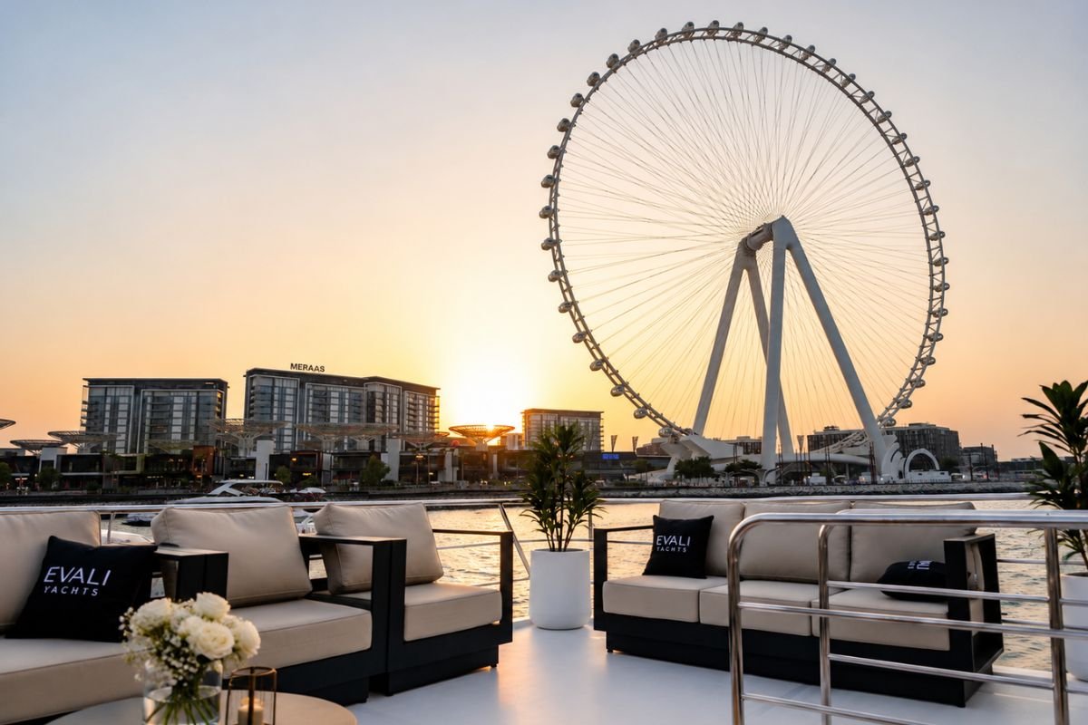 50 FT Evali House Boat Dubai Marina Views