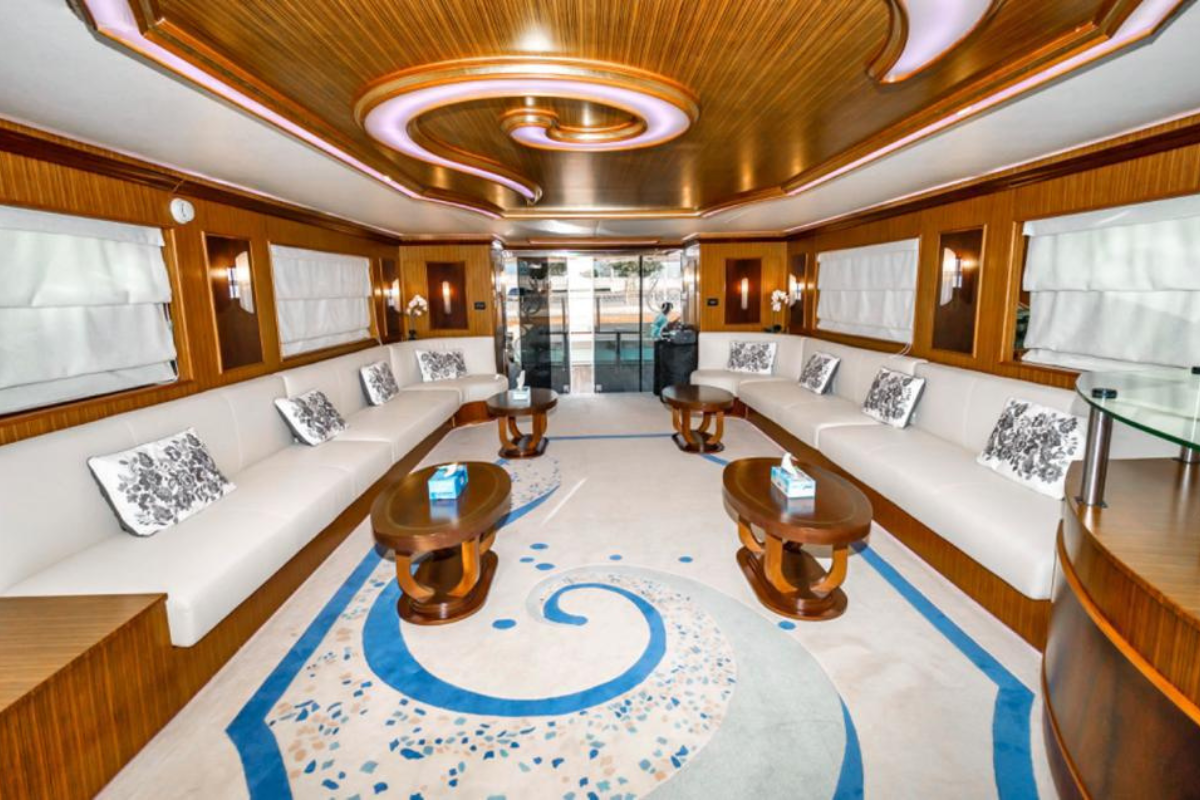 120 FT Lafet Yacht Deck